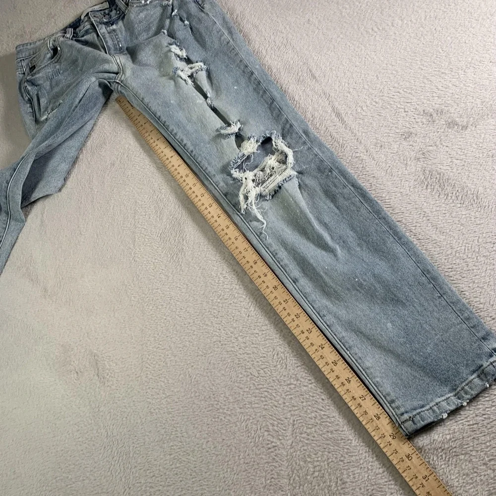 KanCan Jeans Juniors 9/28‎ Light Wash Distressed Mid Rise Skinny Stretch KC8368L